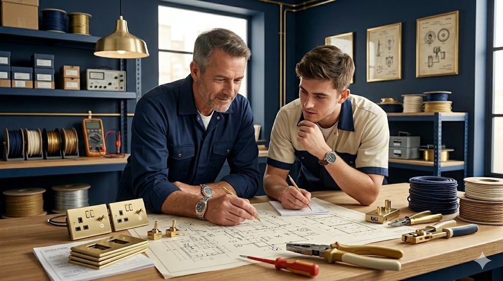 Équipe Toiture Tradition Bordelaise à l'atelier de Mérignac